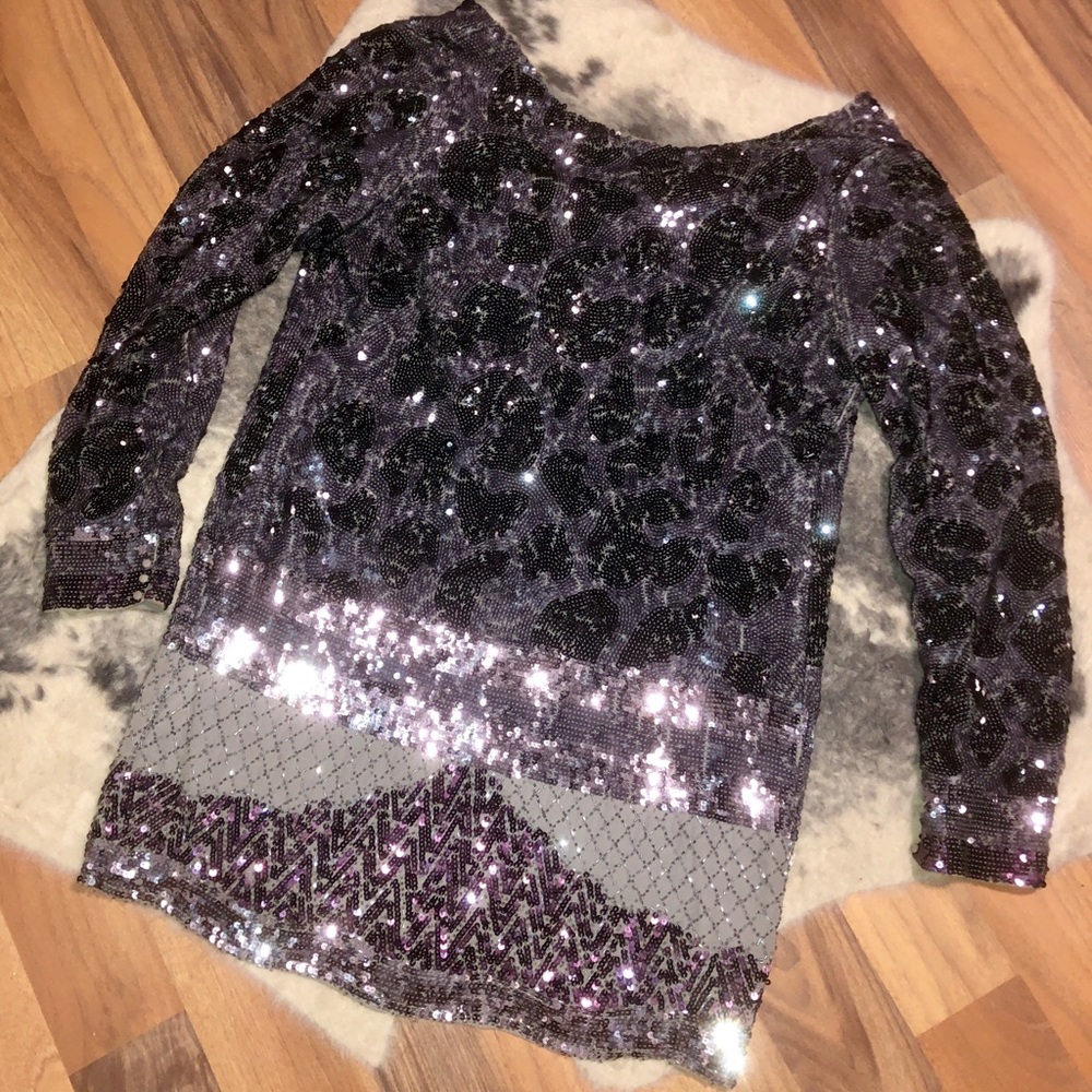 Bcbg glam sequin dress